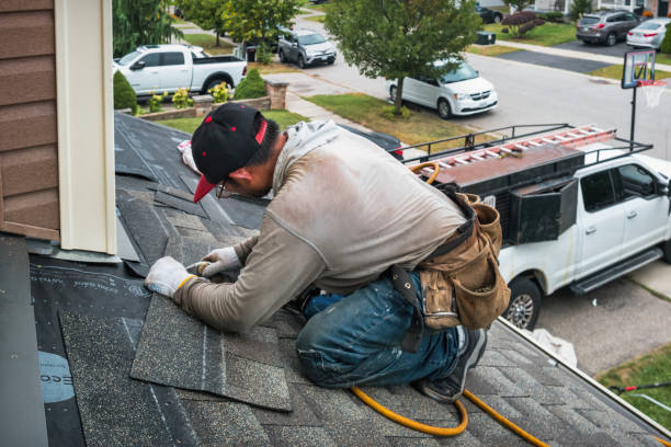 Professional Flat Roof Repair technician working in Bowie, TX
